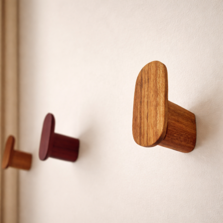 Gancho de Parede Oblongo Freijó