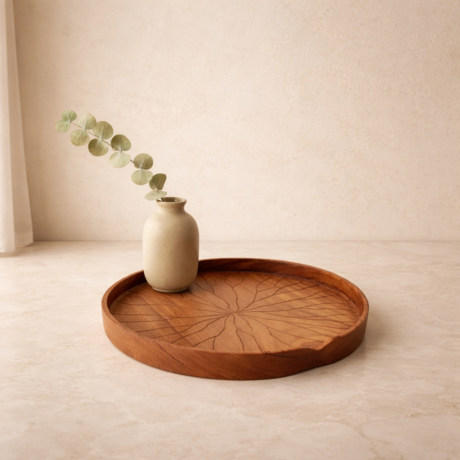 Centro de Mesa Vitória-Régia Freijó Ambiente