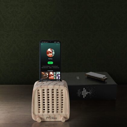 Caixa Acústica Amplificadora de Celular - Retrôzinha