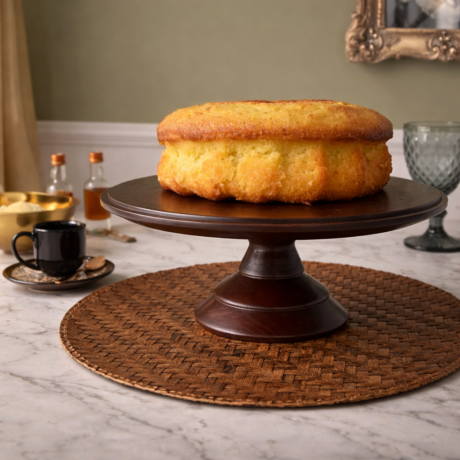 Boleira de Madeira - Vitoriana com bolo