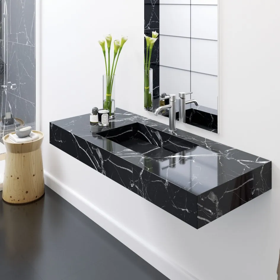 Os melhores materiais para a bancada da pia do banheiro 1