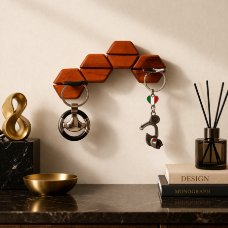 Porta Chaves Modular - Colmeia Black