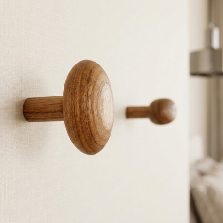 Que Mãos - Design Autoral em Madeira. Arte e Peças de Coleção Assinadas. 12 Cabideiro de Parede Semente -Freijó