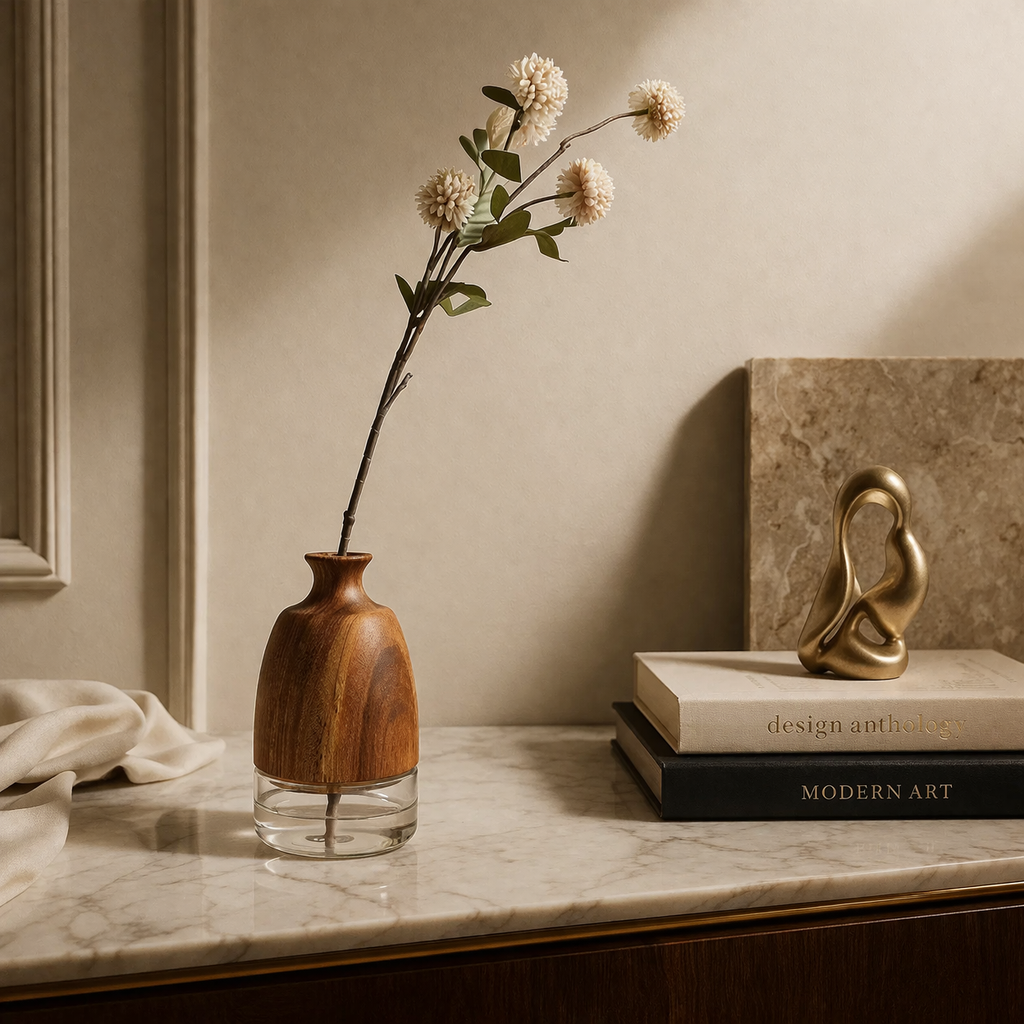 Luminaria Farol - Peroba Rosa Acesa